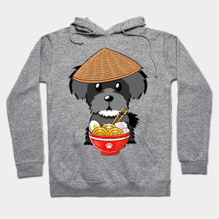 Funny Dog Eating Noodles Hoodie